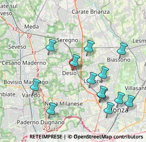 Mappa Via Lombardia, 20033 Desio MB, Italia (4.20538)