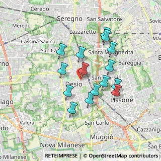 Mappa Via Lombardia, 20033 Desio MB, Italia (1.542)