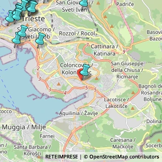 Mappa Via Flavia, 34133 Trieste TS, Italia (4.203)
