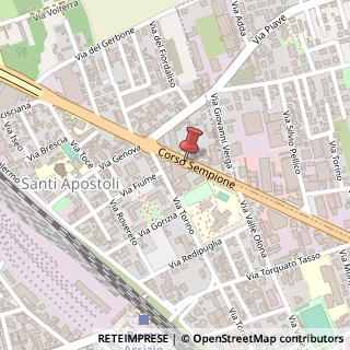 Mappa Corso Sempione,  43, 21052 Busto Arsizio, Varese (Lombardia)