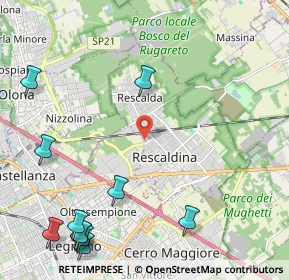 Mappa Via Olona, 20027 Rescaldina MI, Italia (3.06)