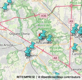 Mappa Via Olona, 20027 Rescaldina MI, Italia (5.35867)