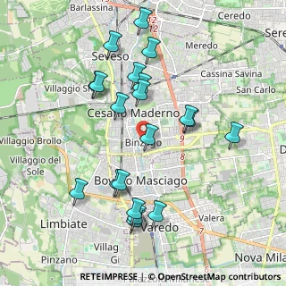 Mappa Viale Santa Maria, 20811 Cesano Maderno MB, Italia (1.976)