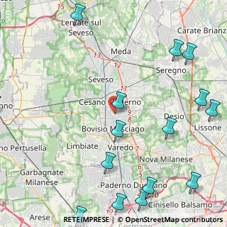 Mappa Viale Santa Maria, 20811 Cesano Maderno MB, Italia (6.25)