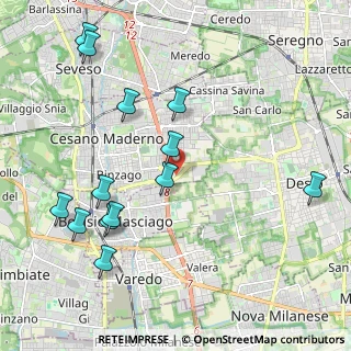 Mappa Tangenziale Sud, 20811 Cesano Maderno MB, Italia (2.34615)