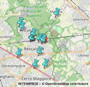 Mappa Via Nazario Sauro, 20027 Rescaldina MI, Italia (1.58214)