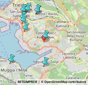 Mappa Via Pietraferrata, 34148 Trieste TS, Italia (3.008)