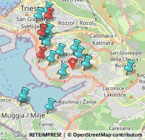 Mappa Via Pietraferrata, 34148 Trieste TS, Italia (1.982)