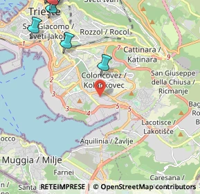 Mappa Via Pietraferrata, 34148 Trieste TS, Italia (3.7375)