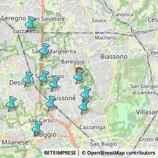 Mappa Via Sansovino, 20851 Lissone MB, Italia (2.44545)
