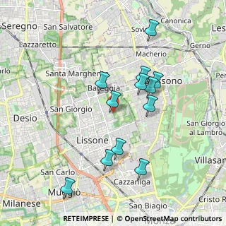 Mappa Via Sansovino, 20851 Lissone MB, Italia (1.78833)