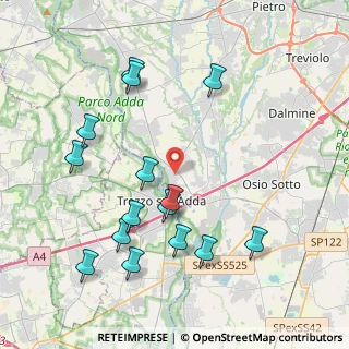 Mappa Via S. Rocco, 24042 Capriate San Gervasio BG, Italia (4.24333)
