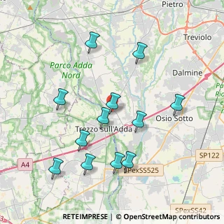 Mappa Via S. Rocco, 24042 Capriate San Gervasio BG, Italia (3.99583)