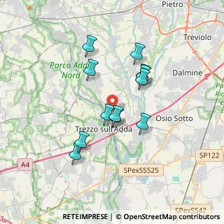 Mappa Via S. Rocco, 24042 Capriate San Gervasio BG, Italia (2.96167)