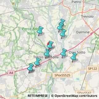 Mappa Via S. Rocco, 24042 Capriate San Gervasio BG, Italia (3.37636)