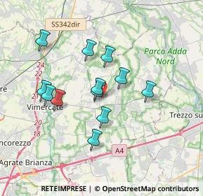 Mappa Via Tonale, 20882 Bellusco MB, Italia (3.04167)