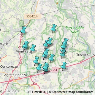 Mappa Via Tonale, 20882 Bellusco MB, Italia (3.365)