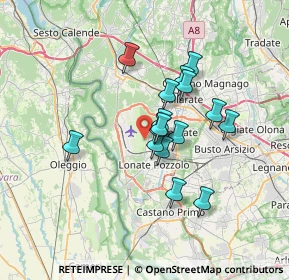 Mappa 21010 Ferno VA, Italia (5.30625)