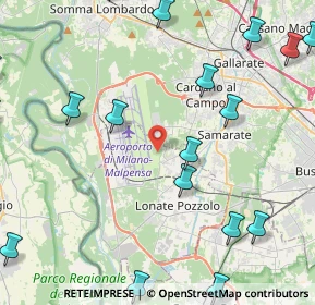 Mappa 21010 Ferno VA, Italia (6.2675)