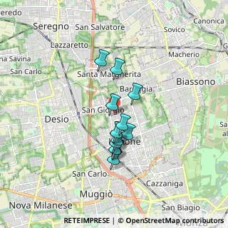 Mappa Via M. Riva, 20851 Lissone MB, Italia (1.29)