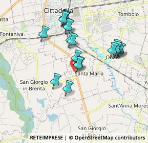 Mappa Via Salvo D'Acquisto, 35013 Cittadella PD, Italia (1.758)