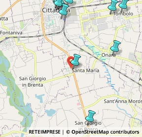 Mappa Via Salvo D'Acquisto, 35013 Cittadella PD, Italia (2.97727)