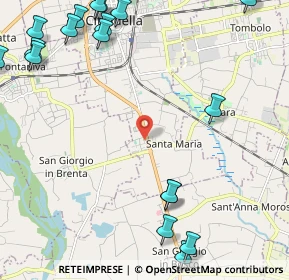 Mappa Via Salvo D'Acquisto, 35013 Cittadella PD, Italia (3.3805)