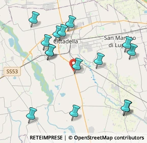 Mappa Via Salvo D'Acquisto, 35013 Cittadella PD, Italia (4.55467)