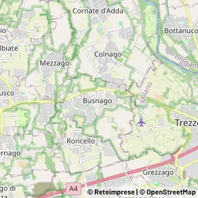 Mappa Busnago