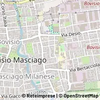 Mapa Bovisio-Masciago