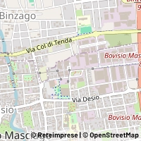 Mapa Bovisio-Masciago
