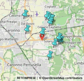 Mappa Via Cascina Maria, 20033 Solaro MI, Italia (1.59929)