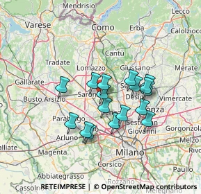 Mappa Via Cascina Maria, 20033 Solaro MI, Italia (10.82353)