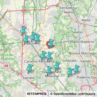 Mappa Via Cascina Maria, 20033 Solaro MI, Italia (3.96917)