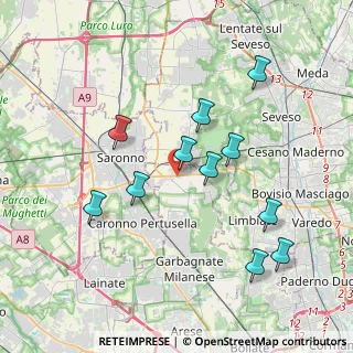 Mappa Via Cascina Maria, 20033 Solaro MI, Italia (3.71455)