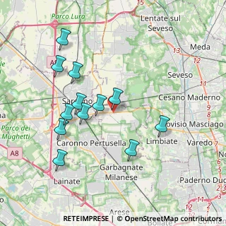 Mappa Via Cascina Maria, 20033 Solaro MI, Italia (3.72583)