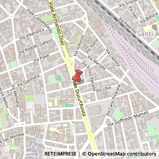 Mappa Viale Duca D'Aosta, 19, 21052 Busto Arsizio, Varese (Lombardia)