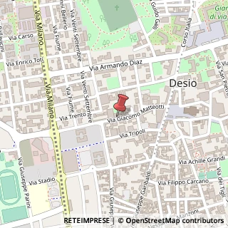 Mappa Via Giacomo Matteotti, 60, 20832 Desio, Monza e Brianza (Lombardia)