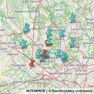 Mappa Via G. Mazzini, 20033 Solaro MI, Italia (6.9175)
