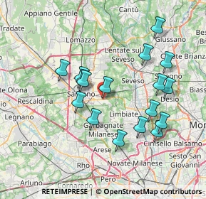 Mappa Via G. Mazzini, 20033 Solaro MI, Italia (6.98118)