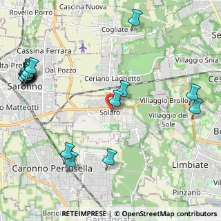 Mappa Via G. Mazzini, 20033 Solaro MI, Italia (3.0045)