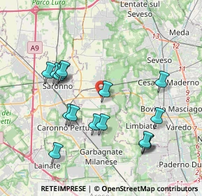 Mappa Via G. Mazzini, 20033 Solaro MI, Italia (3.93938)