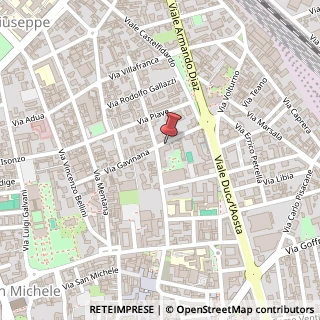 Mappa Via Gavinana, 14/A, 21052 Busto Arsizio, Varese (Lombardia)