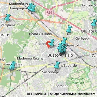 Mappa Via Salvatore Rosa, 21052 Busto Arsizio VA, Italia (2.24563)