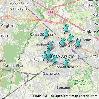 Mappa Via Salvatore Rosa, 21052 Busto Arsizio VA, Italia (1.32545)