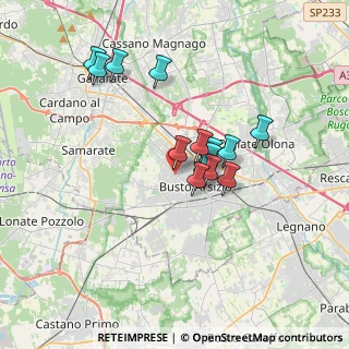 Mappa Via Salvatore Rosa, 21052 Busto Arsizio VA, Italia (2.83857)