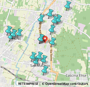 Mappa Via Monte Golico, 21017 Samarate VA, Italia (0.9625)