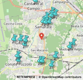 Mappa Via Monte Golico, 21017 Samarate VA, Italia (2.302)