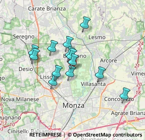 Mappa Via Leonardo da Vinci, 20854 Vedano Al Lambro MB, Italia (2.75923)