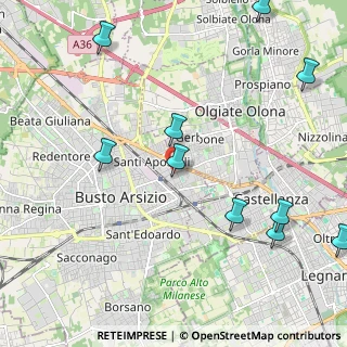 Mappa Via Torquato Tasso, 21052 Busto Arsizio VA, Italia (2.85182)